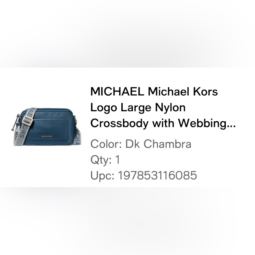 NWT - Michael Kors crossbody - Blue